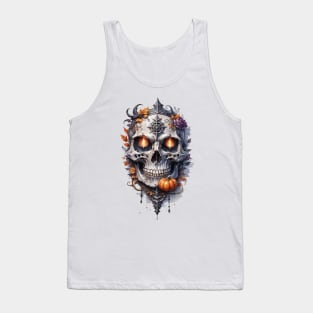 Flaming Skull Tank Top